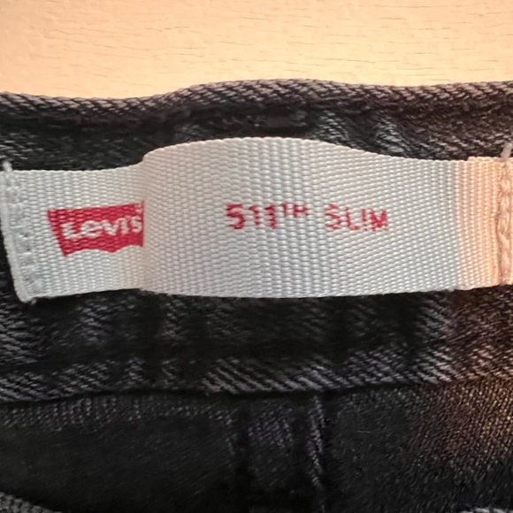 Boys black Levi’s 511 slim jeans size 7 regular - Picture 6 of 7